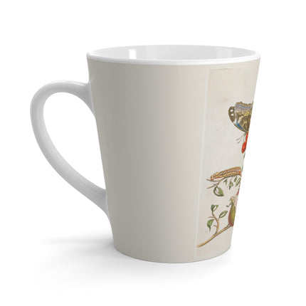 Blue Butterflies and Pomegranate by Maria Sibylla Merian Latte Mug