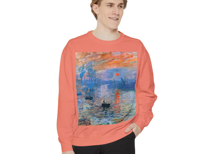 Sunrise by Claude Monet Unisex Garment-Dyed Sweatshirt