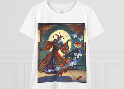 Court Magician with Ghost Butterflies Women's Midweight Cotton Tee