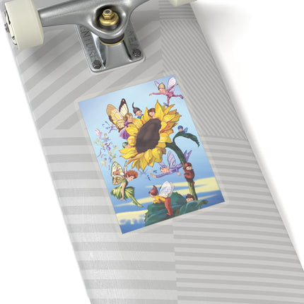 Sunflower Fairies by Margaret Tarrant Kiss-Cut Stickers (4 Sizes)