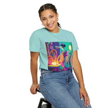 Dance of the Skeleton Ballerinas Unisex Garment-Dyed T-shirt