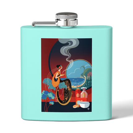Golden Day Serenade Stainless Steel Flask – Elegant Harmony & Sunlit Grace