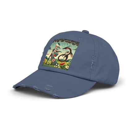 The Dragon Fairy’s Stride Unisex Distressed Cap