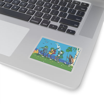 Frog and Beetle Band Kiss-Cut Stickers (4 Sizes)