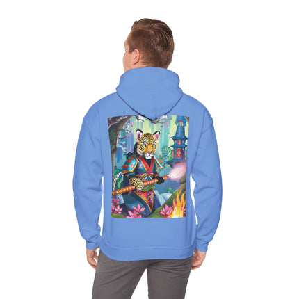 Cyberpunk Leopard – Heavy Blend™ Hooded Sweatshirt