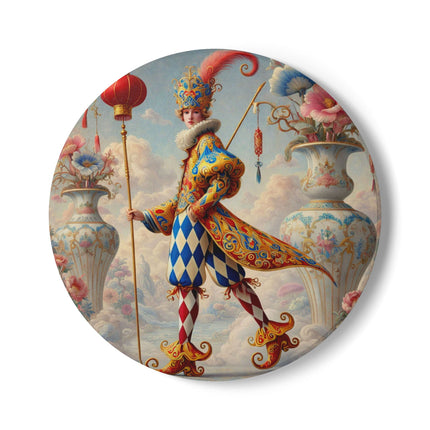 The Ornamental Jester Ceramic Coaster