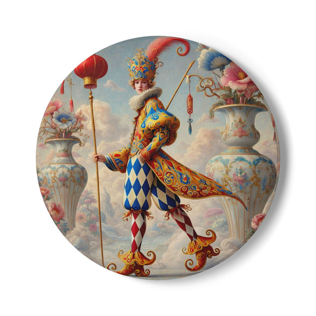 The Ornamental Jester Ceramic Coaster