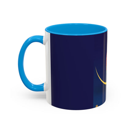 Moonlit Reflections Colorful Mug (11oz, 15oz) – Celestial Elegance, Art Deco Beauty & Dreamy Style