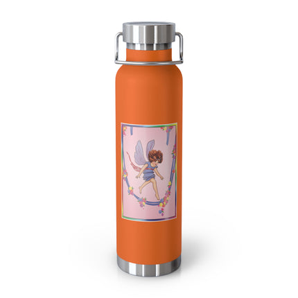 A Playful Fairy Jumps Rope Copper Vacuum Insulated Bottle, 22 oz