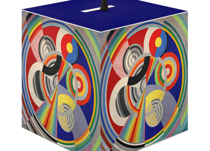 Rythme No. 1 by Robert Delaunay Light Cube Lamp