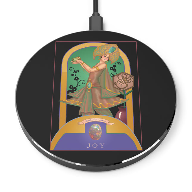 October & Opal, Tourmaline (from the Gem Series) by Sofia Chiostri Wireless Charger