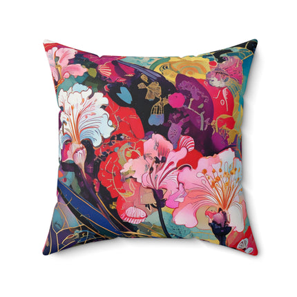 Ethereal Irises Spun Polyester Square Pillow