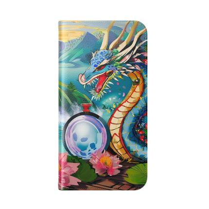 🐉💎 Wisdom's Guardian Flip Case – Dragon's Embrace & Eternal Wisdom