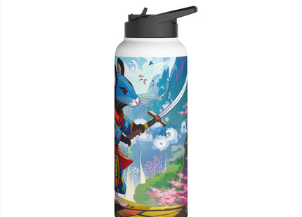 Cyber Samurai Rat Stainless Steel Water Bottle
