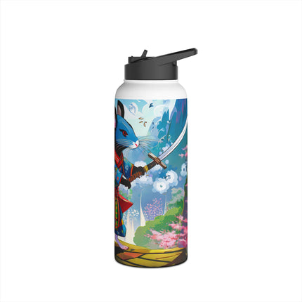 Cyber Samurai Rat Stainless Steel Water Bottle