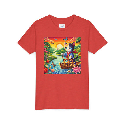 Sailor Kitten’s River Adventure Youth Short Sleeve Tee