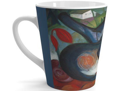 Two Cats, Blue and Yellow by Franz Marc Latte Mug