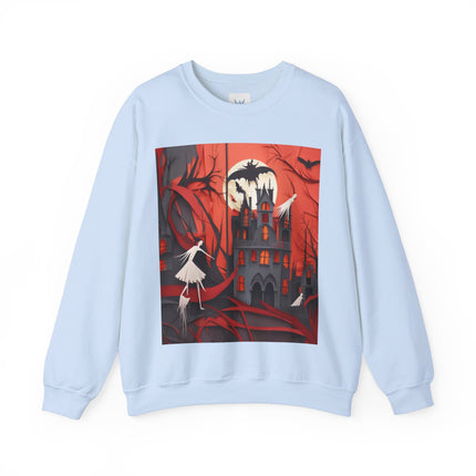 Halloween Night Scene Unisex Heavy Blend™ Crewneck Sweatshirt
