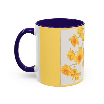 Golden Bow Orchid by Tanigami Kônan Colorful Mugs (11oz, 15oz)