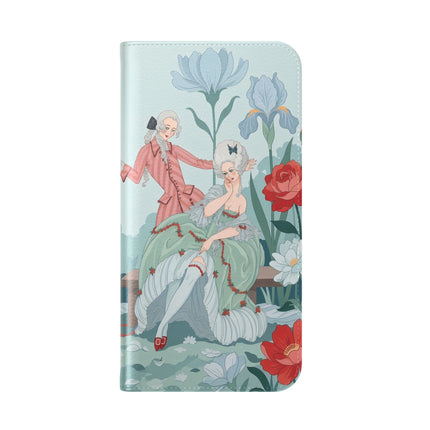 🌹💌 The Secret Rose Garden Courtship Flip Case – Art Deco Floral Romance