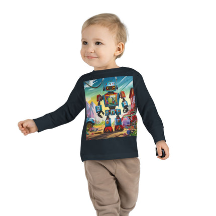 The Rusty Robot Toddler Long Sleeve Tee