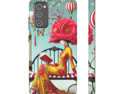 Reading In A Painted Garden Phone Cases