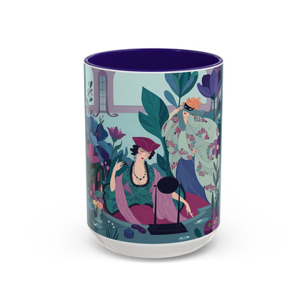 The Ladies Of The Secret Masquerade Colorful Mugs – Art Deco Floral Mystery