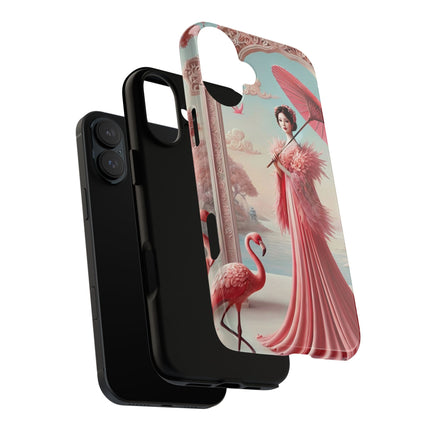 Petals, Porcelain, and Flamingos Phone Cases