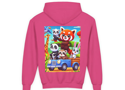 Safari Friends on the Move Youth Heavy Blend Hooded Sweatshirt