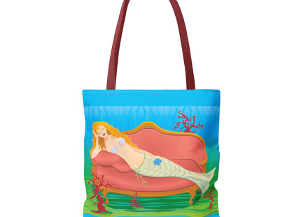 A Mermaid's Peaceful Refuge Tote Bag (AOP)
