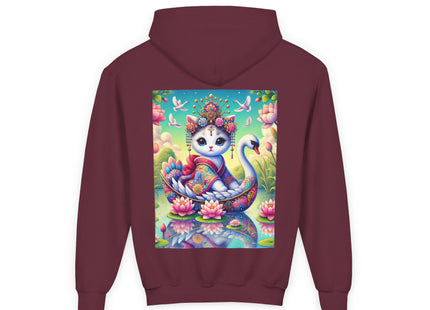 Geisha Kitten’s River Voyage Youth Heavy Blend Hooded Sweatshirt