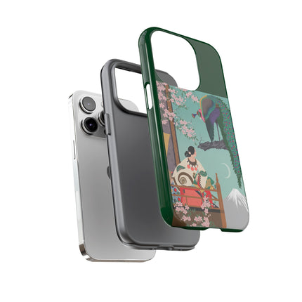 Peacock Garden Phone Case – Japanese Elegance & Timeless Beauty