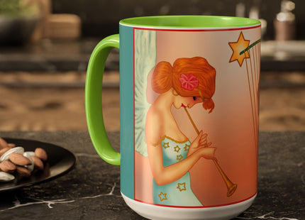 Heavenly Angel Duet Colorful Mugs (11oz, 15oz)