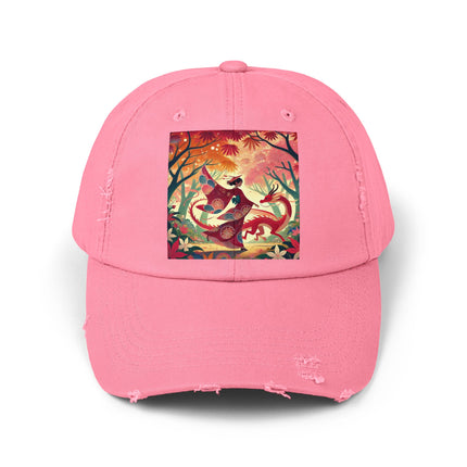 The Dragon Fairy’s Dance Unisex Distressed Cap