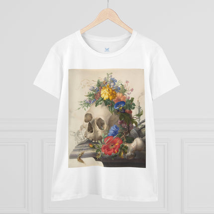 Vanitas Still Life by Herman Henstenburgh Women's Midweight Cotton Tee