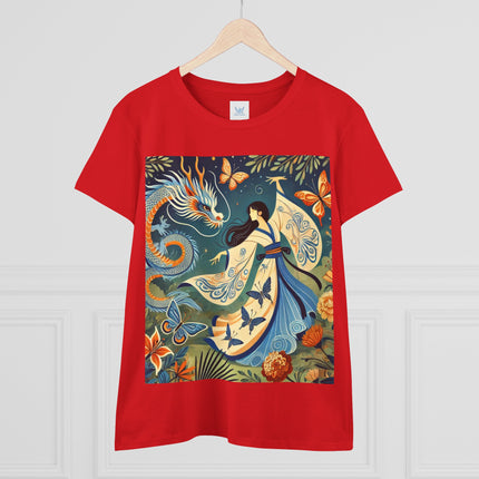 Fairy Waltz in the Butterfly Garden Cotton Tee