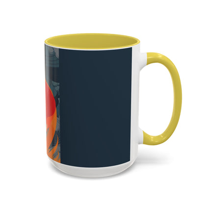 Flame of the Tempest Colorful Mugs – Fiery Storm & Dramatic Elegance