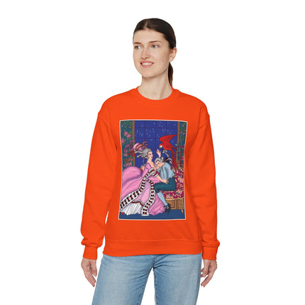The Jealous Parrot by George Barbier Heavy Blend™ Crewneck Sweatshirt