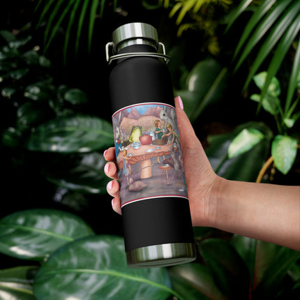 A Fairy's Whimsical Tea Party Copper Vacuum Insulated Bottle, 22 oz