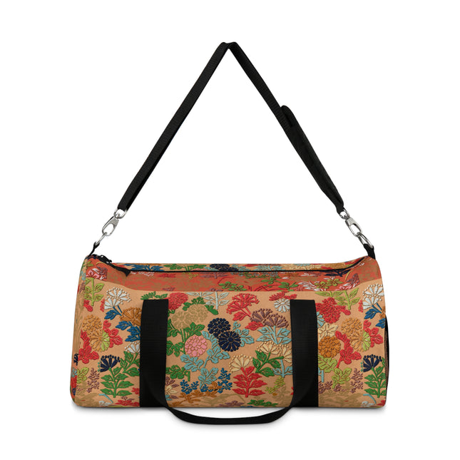Japanese Fan Flower Pattern I by G.A. Audsley Duffle Bag