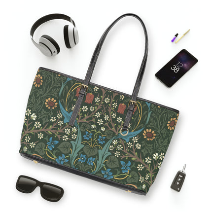 Blackthorn by William Morris PU Leather Shoulder Bag
