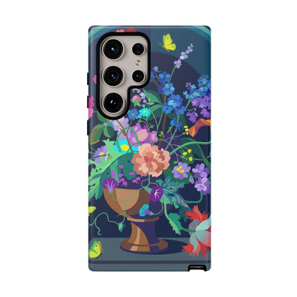 Midnight Floral Reverie Phone Case – Vibrant Bloom & Enchanted Beauty
