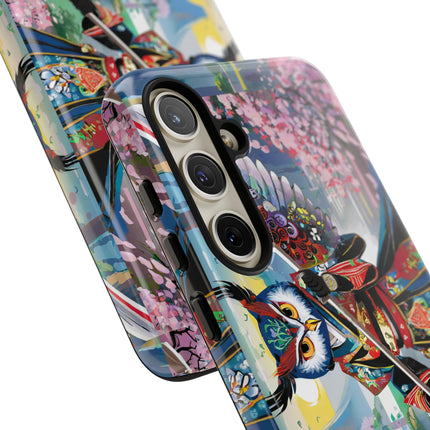 Cyberpunk Samurai Owl Phone Cases