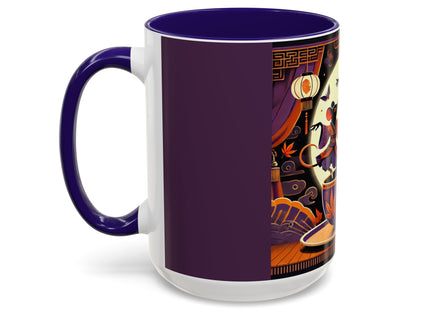 Theatrical Halloween Mice on Teacup Colorful Mugs (11oz, 15oz)