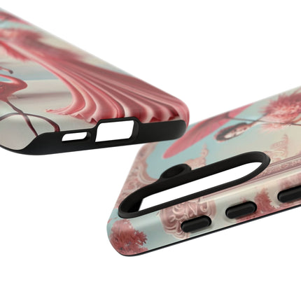Petals, Porcelain, and Flamingos Phone Cases