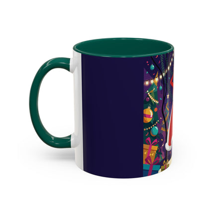 🎄❄️ The Christmas Snowball Dance Colorful Mug – Whimsical Holiday Fashion Fantasy