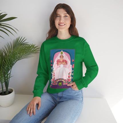 August & Peridot (from the Gem Series) by Sofia Chiostri Unisex Heavy Blend™ Crewneck Sweatshirt
