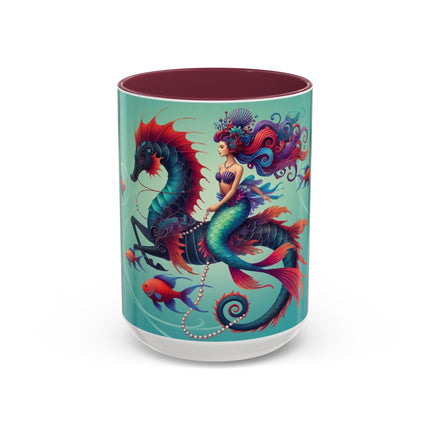 Mermaid & Sea Dragon Mug – Ocean Guardian & Mythic Beauty