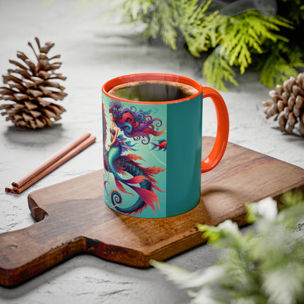 Mermaid & Sea Dragon Mug – Ocean Guardian & Mythic Beauty
