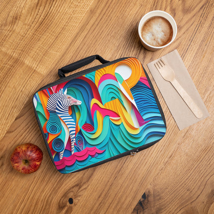 Surfing Zebra Lunch Bag